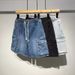 Men's Clothing  workwear functional elastic waist denim shorts men's shorts  summer new casual loose mid-length pants_voghion.com