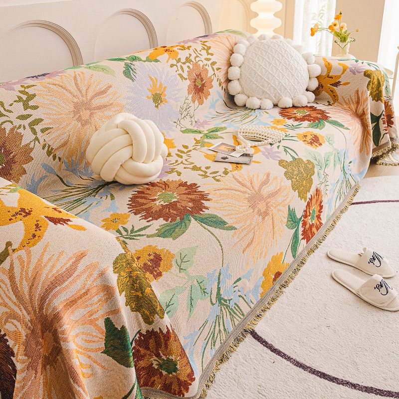 Housse de canapé universelle en chenille pour maison et jardin, anti-rayures pour chats, serviette en tissu, nouvelle housse de canapé universelle quatre saisons, coussin de canapé universel tout compris_voghion.com