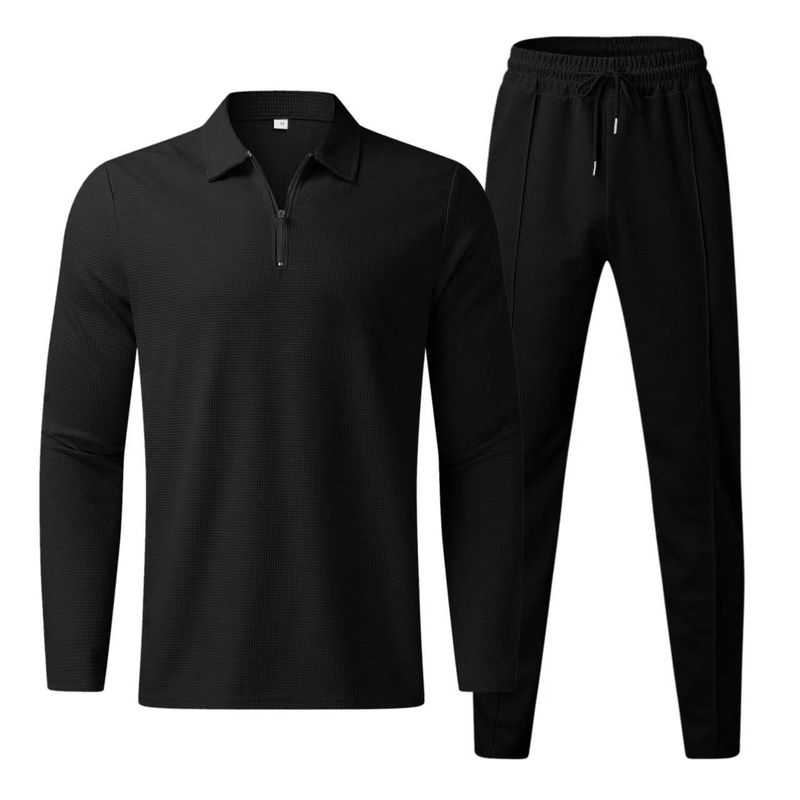 Herrenbekleidung Zweiteiliger Sportanzug mit langen Ärmeln und Hose für Herren_voghion.com