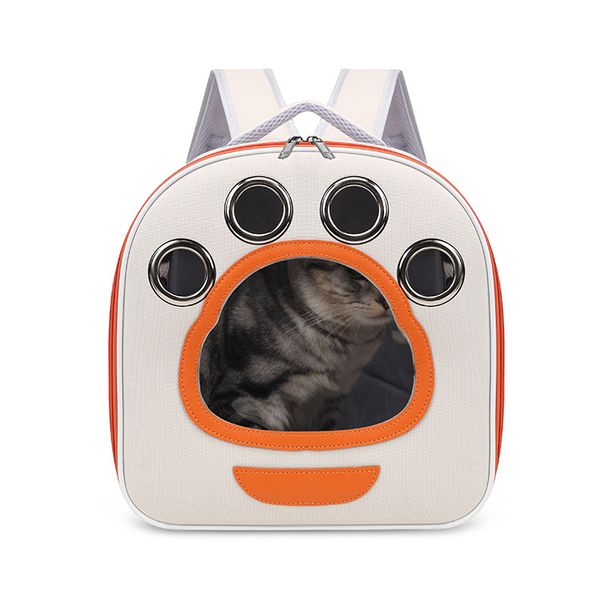 Pet Bag Outdoor Portable Large Space Handbag Foldable Easy Storage Transparent Cat Backpack_voghion.com