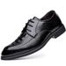 2025 Autumn Cowhide Korean Style Small Size 36 Men's Pointed Breathable Business Formal Leather Shoes_voghion.com