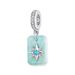 Sternenhimmel Amazonit Anhänger Sterling Silber Charm, BSC1146_voghion.com