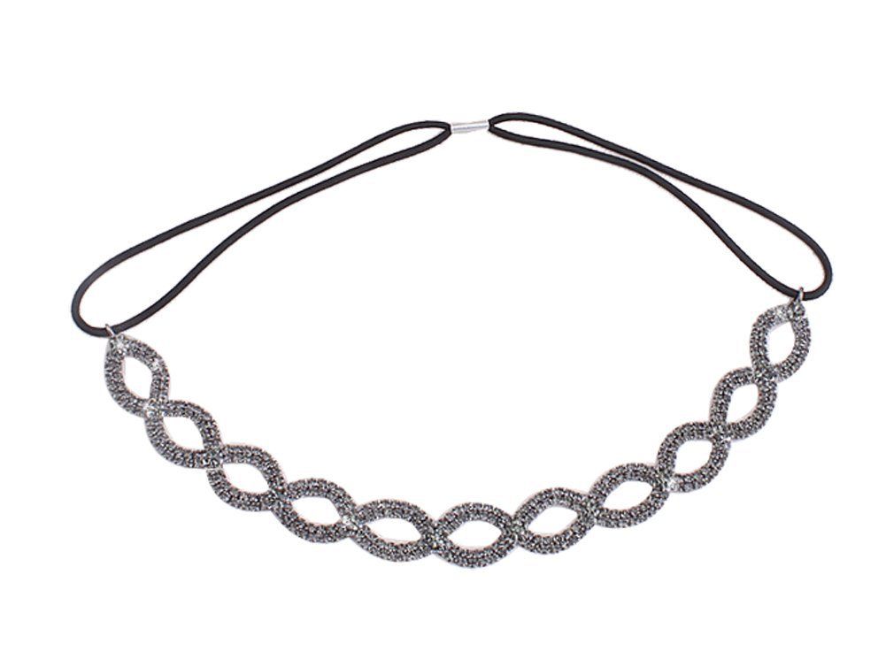 Accessoires de mariée, serre-tête élastique fait main en strass, accessoires pour serre-tête_voghion.com