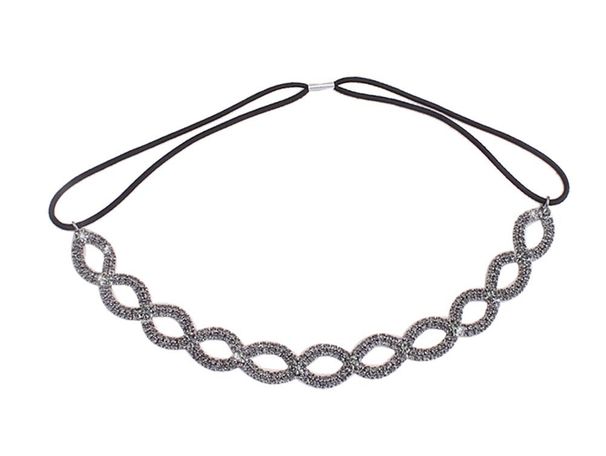 Accessoires de mariée, serre-tête élastique fait main en strass, accessoires pour serre-tête_voghion.com