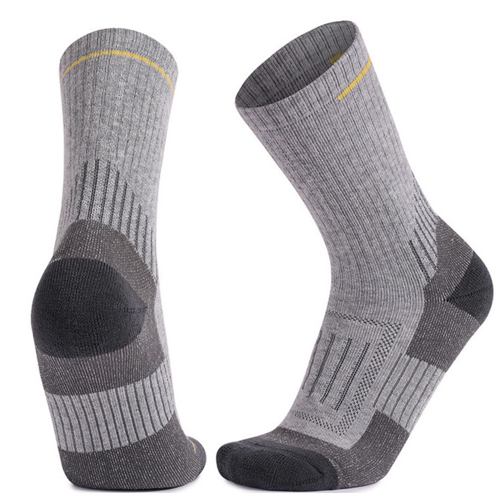 Wandersocken für Damen und Herren mit dickem Frottee-Fleece-Futter, warm, schweißabsorbierend und atmungsaktiv, aus Merinowolle_voghion.com