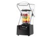 Kommerzieller Smoothie-Maker für Milchtee-Läden, geräuschlos mit Abdeckung, schalldichter Zerkleinerer, Eisrasierer, Mixer, Saft_voghion.com