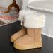 Women's Mid-Calf Snow Boots 2025 Fall/Winter New Thick Sole Suede Versatile_voghion.com