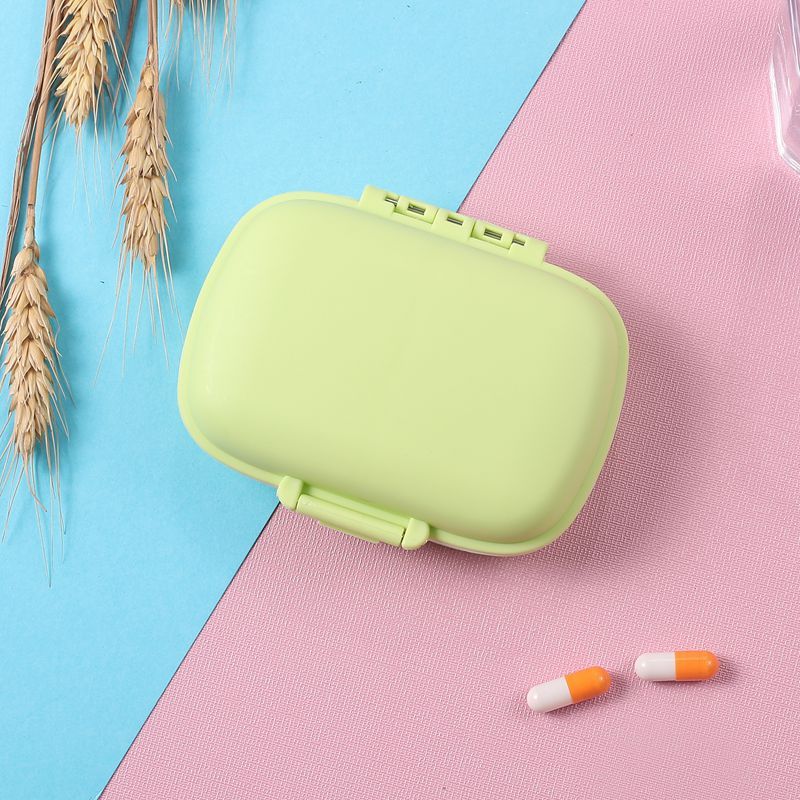 Mini-8-Fächer-tragbare, staubdicht versiegelte kleine Medikamentenbox zum Verpacken und Aufbewahren_voghion.com