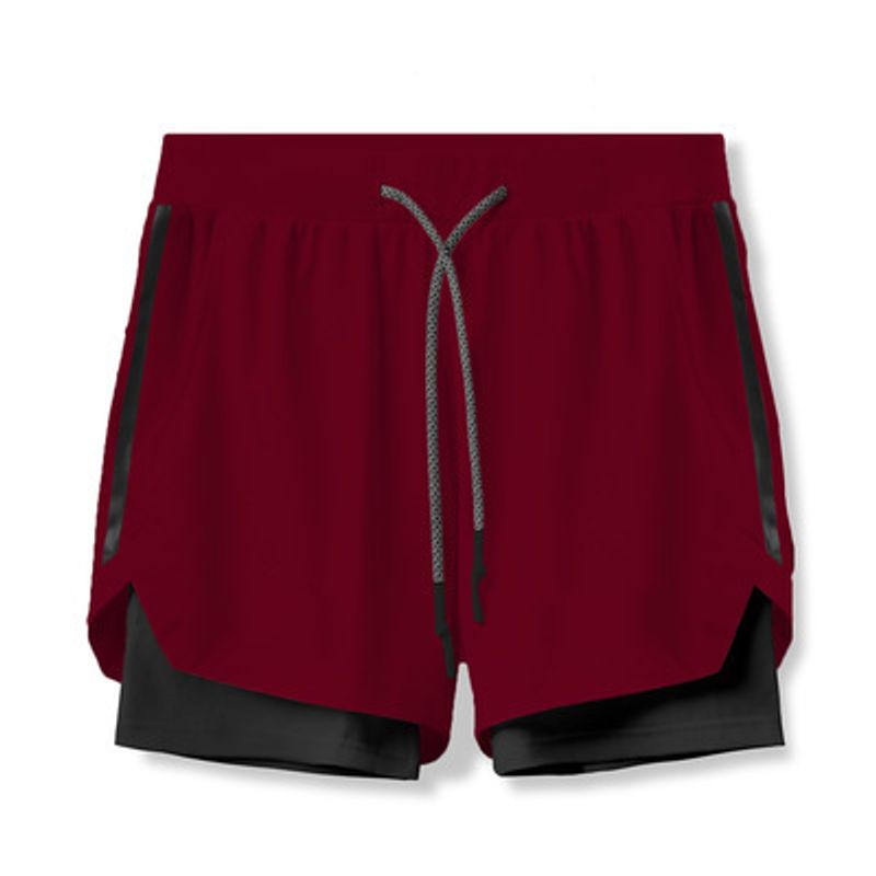 Short de sport pour homme 2024, nouveau pantacourt tissé à double couche pour entraînement de course à pied, pantalon de basket-ball camouflage tendance_voghion.com