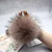 15cm Fluffy Real Raccoon Ball Pom Poms Fur Pompom High Quality Keychain Key Chain Metal Ring Pendant For Women F281_voghion.com