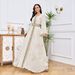 Muslimischen Robe frauen Neue Bronzing Stickerei Spitze Mode Weiß Kleid_voghion.com