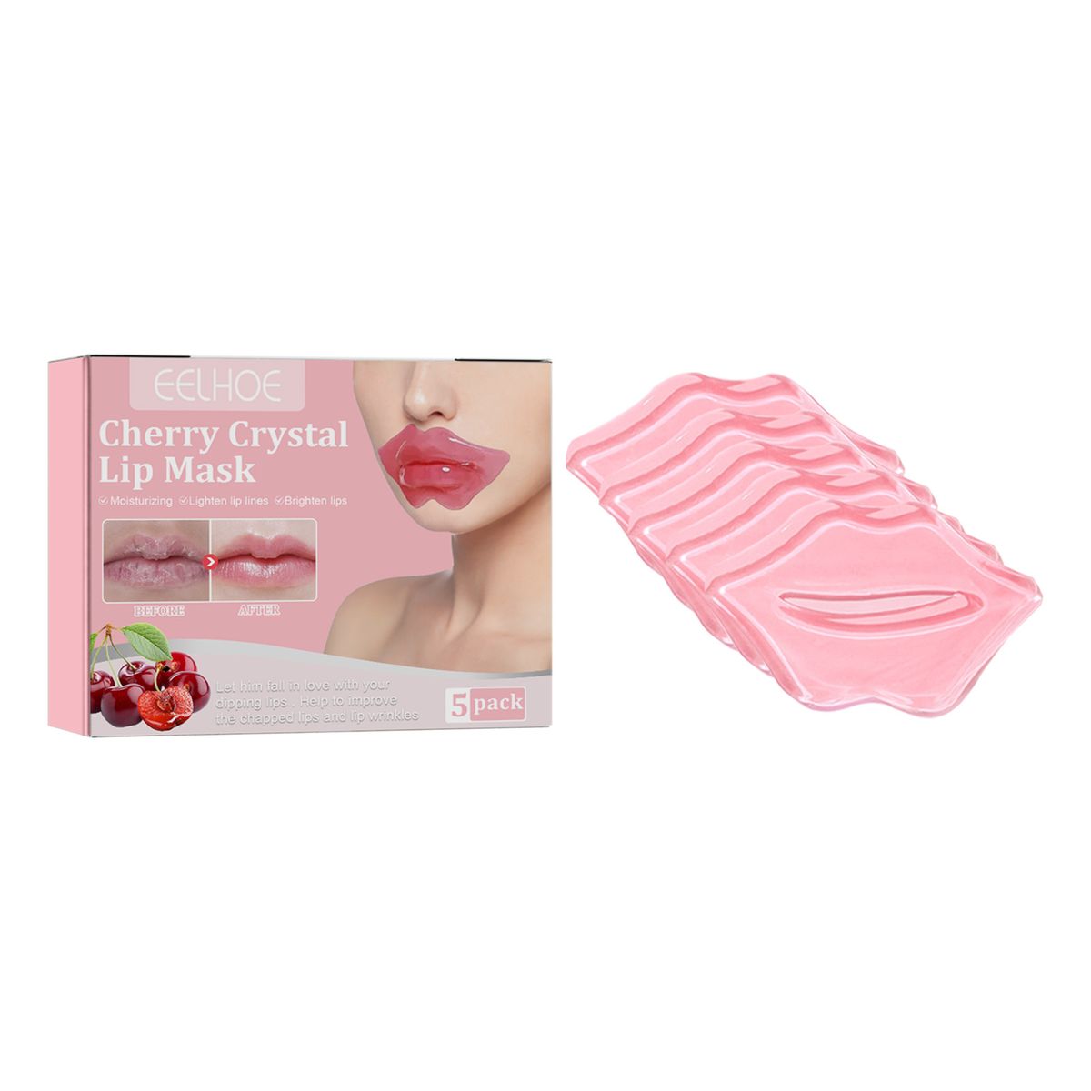 Crystal Cherry Lip Mask Moisturizes, moisturizes, removes dead skin, does not become greasy, reduces 2024_voghion.com