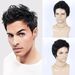 Synthetic Clip-in New Wigs Men's Black Fashion Synthetic Wigs_voghion.com