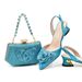 Women Shoe Bag Set Evening Party Matching Flower Decoration High Sandals With Hard Box Handbag Set Daily Gathering Shoes And Bags Thin Heel_voghion.com