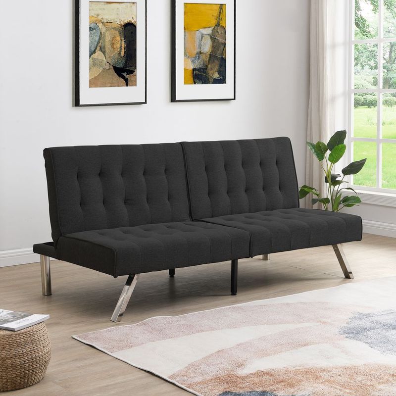 WOOD FRAME, STAINLESS LEG, FUTON, SOFA BED_voghion.com