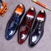 Cowhide Brand Casual Youth Formal Driving Patent Leather Shiny Men's Shoes_voghion.com