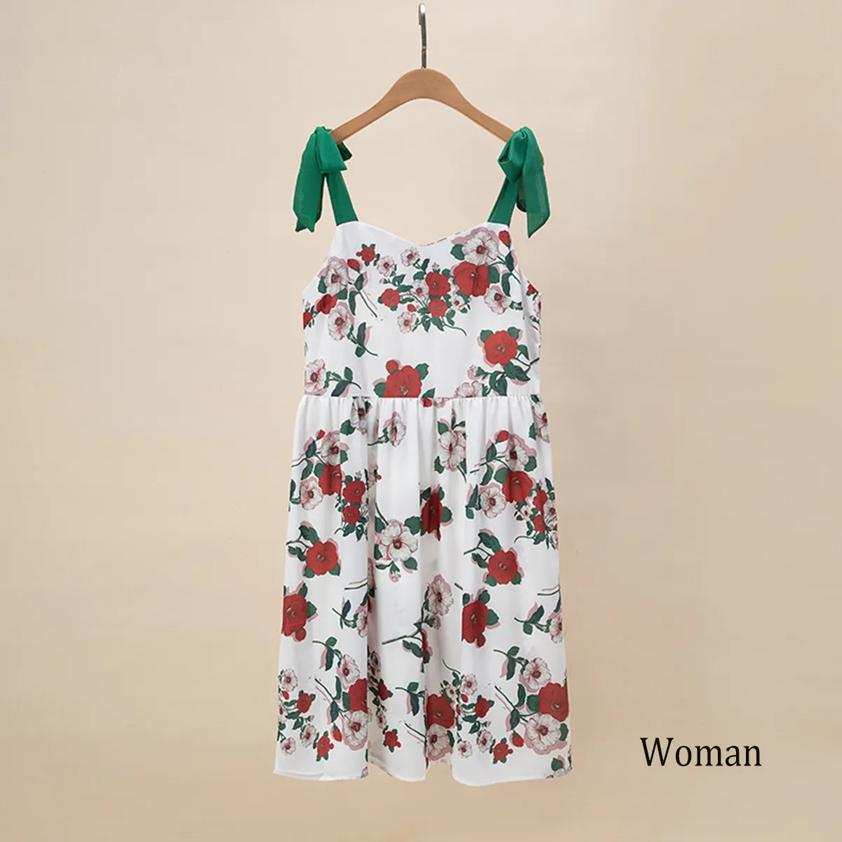 Robe mère-fille à bretelles, motif floral, pour enfant, commerce extérieur, européenne et américaine, YY0009_voghion.com