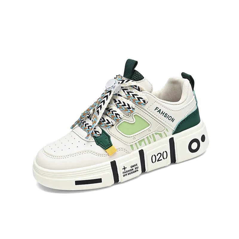Spring New Kids Sneakers Boys Skateboard High Top Fashion Children Outdoor Sports Walking Girls School Flat Shoes_voghion.com