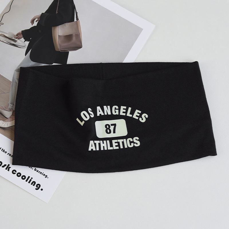 Spicy Girl Style Versatile Wide Sports Yoga Headscarf Headband Running Elastic Fitness Sweat-Absorbing Hair Accessory_voghion.com
