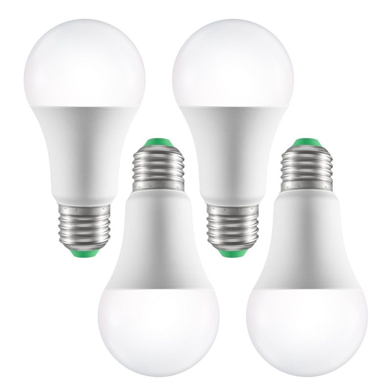 VEVOR Smart Light Bulbs, 4-Pack, 9W Multicolor LED Bulbs, 800 Lumens With Smart Control Compatibility For Vera, Google Assistant, Alexa, IOS, Android, RGB Color Changing_voghion.com