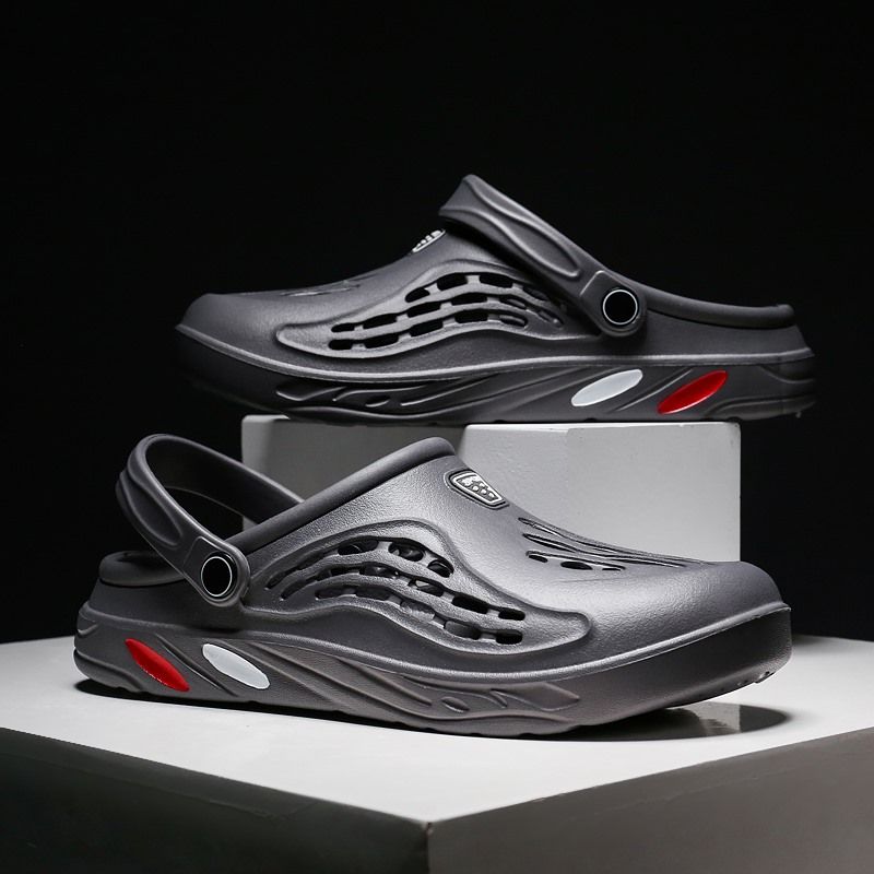 Nowi mężczyźni kobiety sandały na basen odkryte buty na plażę unisex Slip On chodaki ogrodowe Casual Water antypoślizgowe kapcie Flip Flop_voghion.com