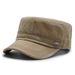 Cappelli da uomo, berretto militare, berretto piatto semplice casual da uomo, berretto da viaggio all'aperto da uomo, berretto lavato vecchio_voghion.com