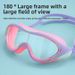 New First Release Training HD Waterproof Anti-Fog Large Frame Silicone Children's Swimming Goggles Set_voghion.com