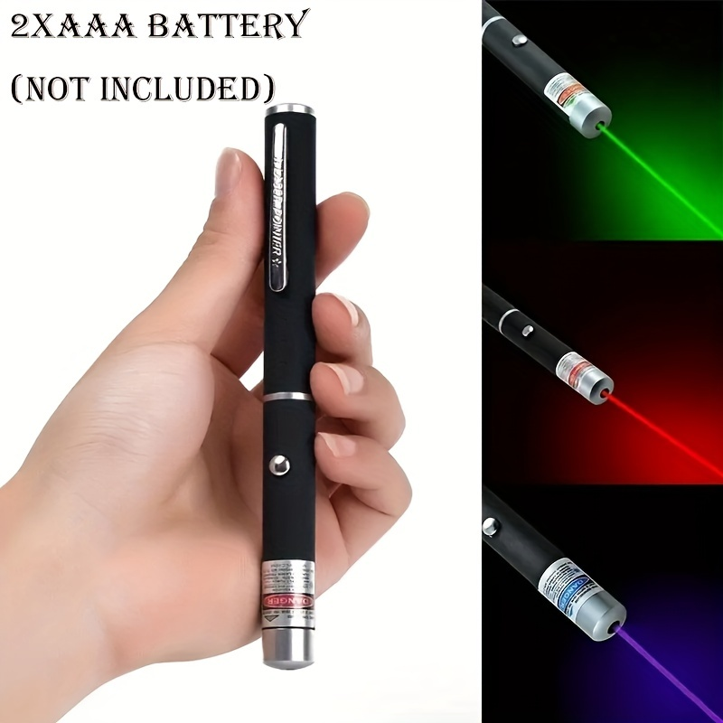 1pc 3-in-1 Laser Pointer - Red, Green, And Purple - Multi-Functional Presentation Tool_voghion.com