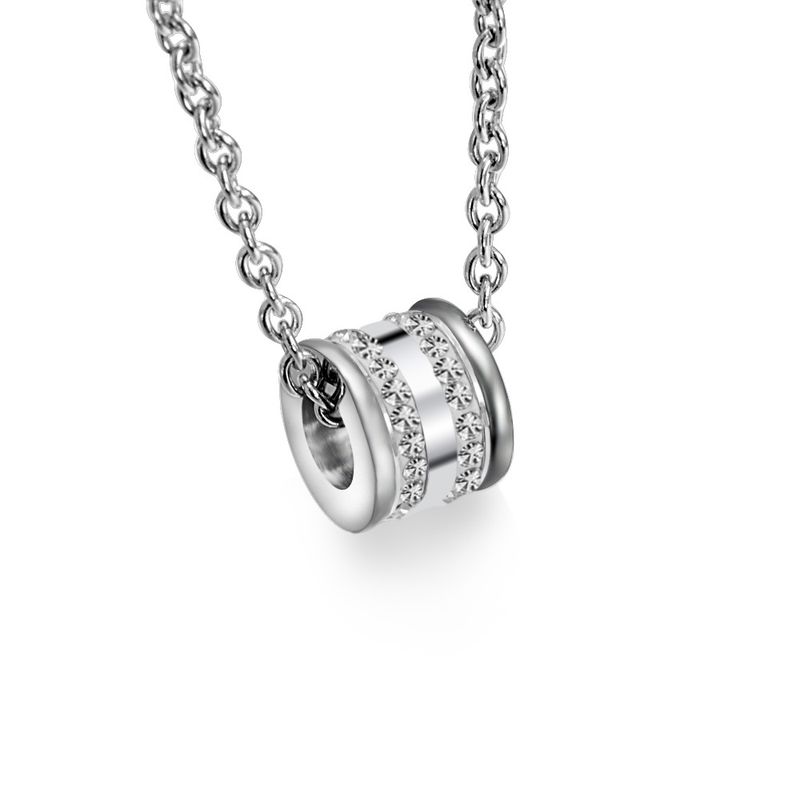Collana neutra alla moda con personalità giapponese e coreana in stile freddo INS per uomo e donna, ciondolo in acciaio al titanio alla moda per studenti, piccolo regalo_voghion.com