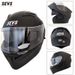 Motorcycle Full Face Helmet With Dual Visor & Bluetooth, ABS Shell, DOT/3C Certified For Men & Women (Multiple Colors & Sizes)_voghion.com