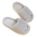 Pantofole in peluche per donna e uomo - Pantofole da casa in peluche con suola in EVA antiscivolo per interni/esterni e soletta in memory foam (colori assortiti)_voghion.com