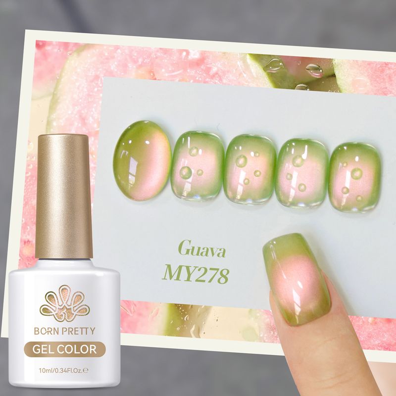 Nagelkleber Beliebte Frucht Katzenauge Nagellack Kleber Aufhellung Guave Glasperlen Aufhellung Nagelstudio Spezialset_voghion.com