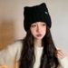 Cat Ear Knitted For Women, Autumn And Winter New Japanese Style Warm Cute Knit Hat, Korean Version Thickened Versatile_voghion.com