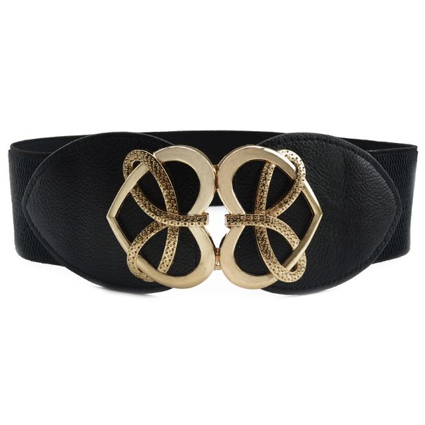 Cintura larga decorativa per donna, accessorio semplice per abito, cintura modellante elastica per giacca e gonna, versatile_voghion.com