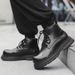Martin Boots Men's Business Commuter Dress High-top Leather Shoes Retro Tooling Thick Sole High-end Design Boots_voghion.com
