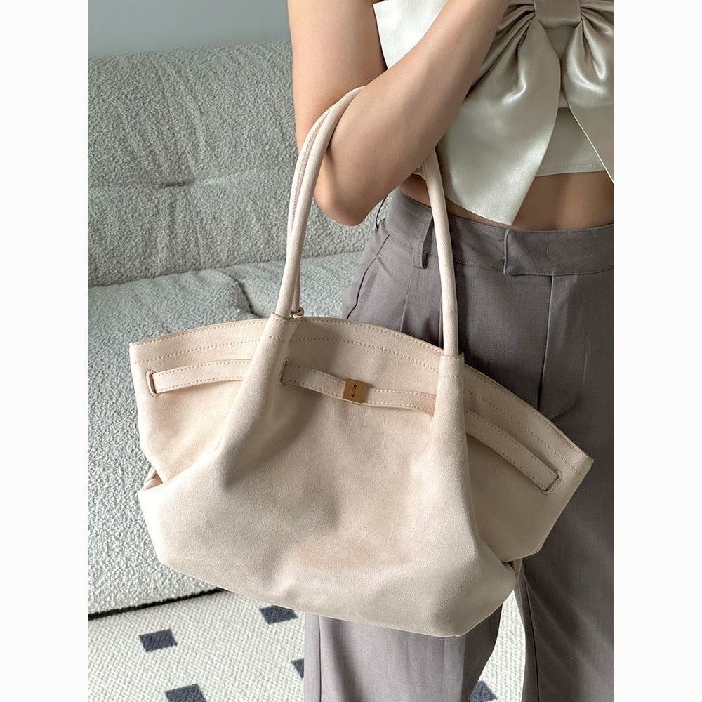 Large capacity tote for women 2024 new high-end sensory and lazy style single shoulder dumpling bag_voghion.com