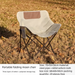 Silla plegable Moon Outdoor, portátil, para playa, arte, ocio, bocetos, camping, pesca_voghion.com