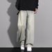 Jeans dritti da uomo, pantaloni casual larghi primaverili e autunnali, pantaloni retrò americani per ragazzi adolescenti, pantaloni con cambio graduale_voghion.com