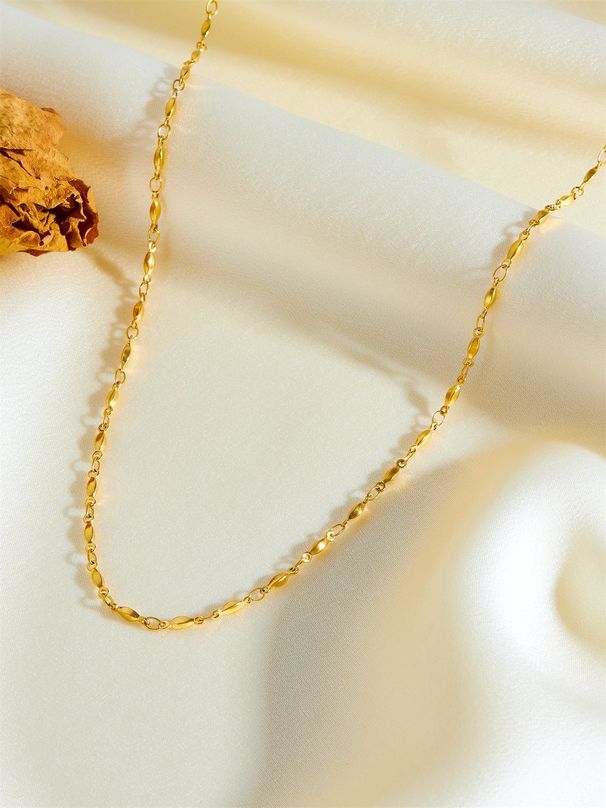 Collana multistrato in acciaio inossidabile per donna, collana a 4 strati, design di alta moda_voghion.com