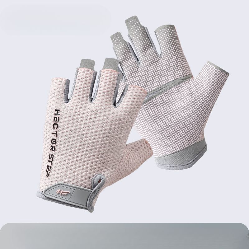 Guanti da ciclismo, nuovi, leggeri, con dita mezze e antiscivolo, per uomo e donna, per mountain bike._voghion.com
