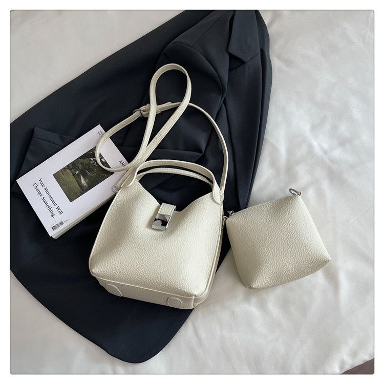 Women's Stylish Tote & Crossbody Bag Set – Spacious Bucket Purse With Magnetic Closure For Everyday Essentials Shoulder Crossbody Bag Trendy_voghion.com