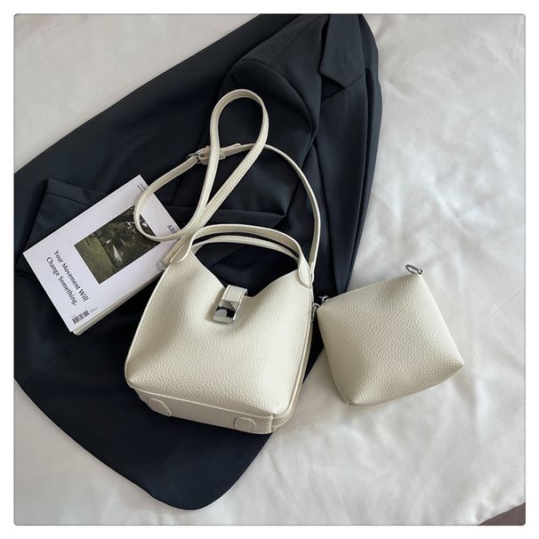 Women's Stylish Tote & Crossbody Bag Set – Spacious Bucket Purse With Magnetic Closure For Everyday Essentials Shoulder Crossbody Bag Trendy_voghion.com