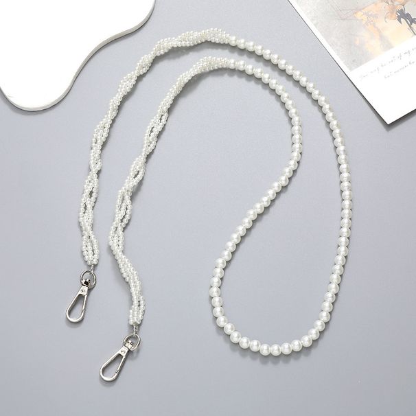 New Braided Lanyard Heart Pendant Pearl Crossbody Phone Case Decoration Bag Chain For Women_voghion.com
