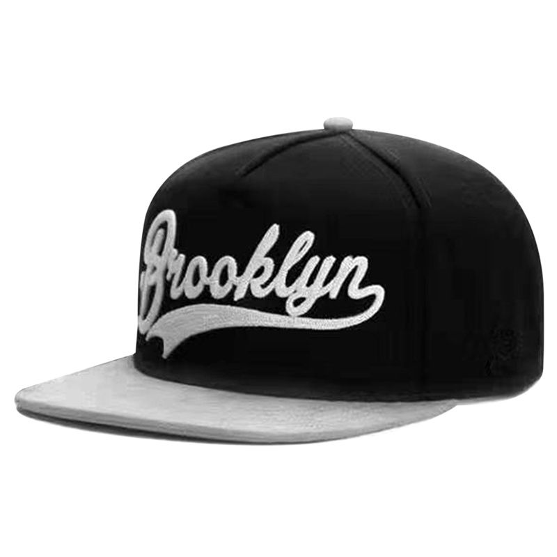 BROOKLYN tikitud pesapallimüts Moodne hiphop snapback meestele ja naistele universaalne lame müts õuespordi päikesemüts veoautomüts_voghion.com