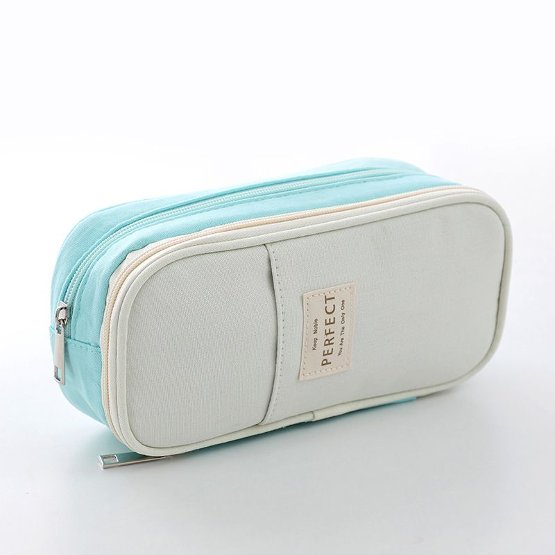 Astuccio portapenne in tessuto composito Macaron transfrontaliero Grande capacità Astuccio portapenne multifunzionale per studenti giapponesi Astuccio portapenne semplice all'ingrosso_voghion.com