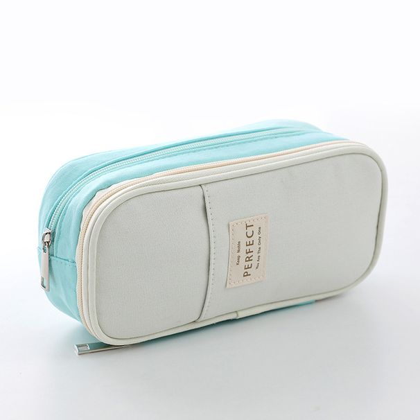 Astuccio portapenne in tessuto composito Macaron transfrontaliero Grande capacità Astuccio portapenne multifunzionale per studenti giapponesi Astuccio portapenne semplice all'ingrosso_voghion.com