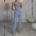 2025 Sexy Off-Shoulder Shiny Vest And Long Pants Two-Piece Set For Women_voghion.com
