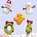 Christmas Cute Happy And Plush Toy With Bow Tie Christmas Tree Doll Pillow Snowman_voghion.com