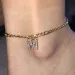 Tiny A-Z Initial Letter Anklets For Women Stainless Steel Gold Color Alphabet Cuban Link Anklet Bracelet Boho Jewelry_voghion.com