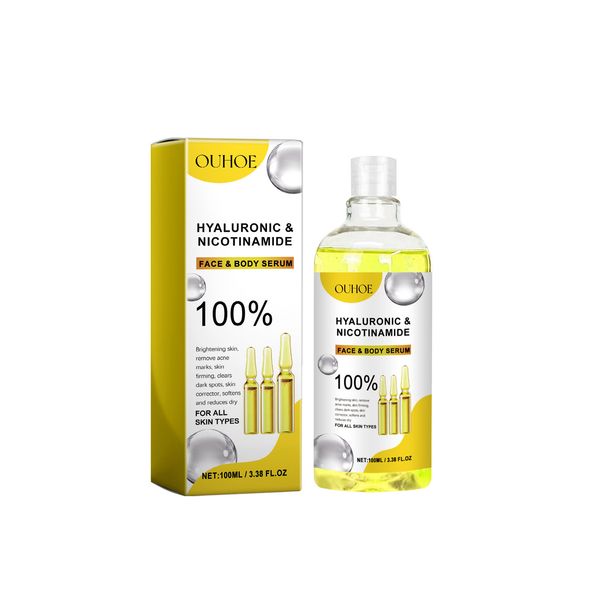 OUHOE hialuronskābes sejas un ķermeņa esence atjauno, mitrina un padara ādu gaišāku._voghion.com